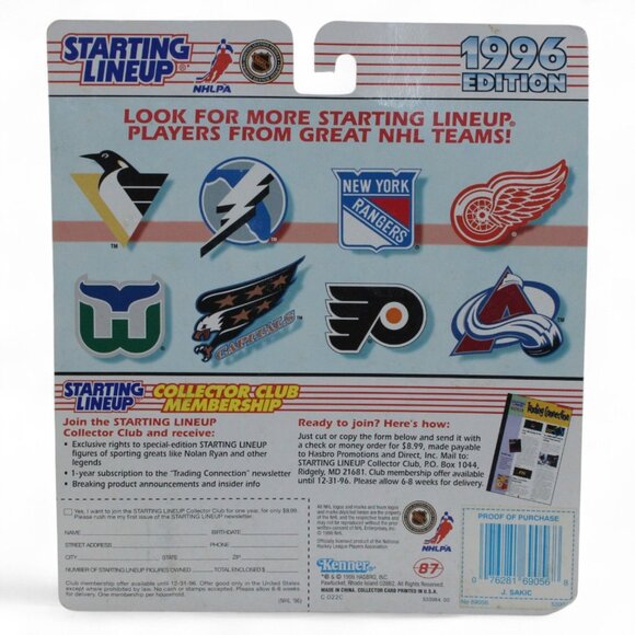 Starting Lineup 1996 Joe Sakic NHLPA Figure - Picture 3 of 3